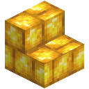 Raw Gold Brick Stairs