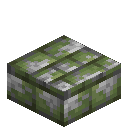 Mossy Cobblestone Bricks Slab