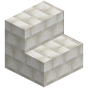 White Silt Shingle Stairs